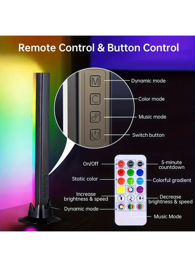 Smart LED Bar RGBIC Ambient Light Music Sync USB Powered Remote Controlled 32cm - Image 4